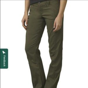 Prana Hallena Pant Size 6 Short Inseam- Cargo Green